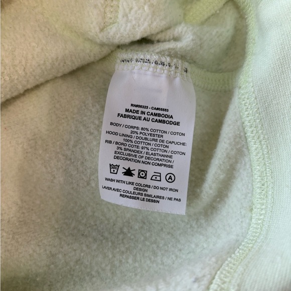 nike light green fleece sportswear club hoodie - Picture 5 of 6